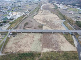 令和5-6年度土器川河床整正外工事（発注者:国土交通省）